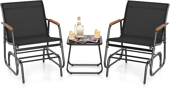 Giantex 3-Piece Outdoor Glider Set