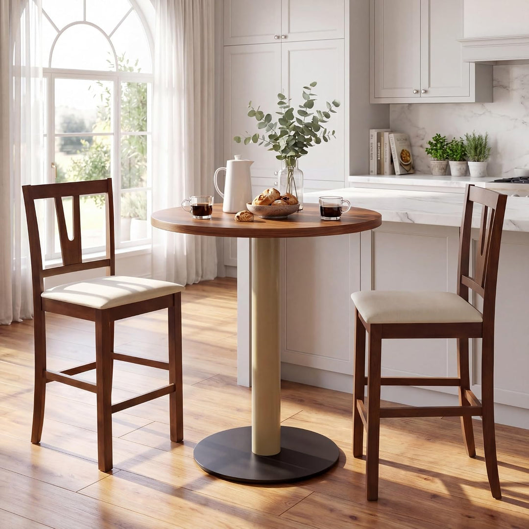 GIANTEX 24" Counter Height Mid-Century Bar Stools