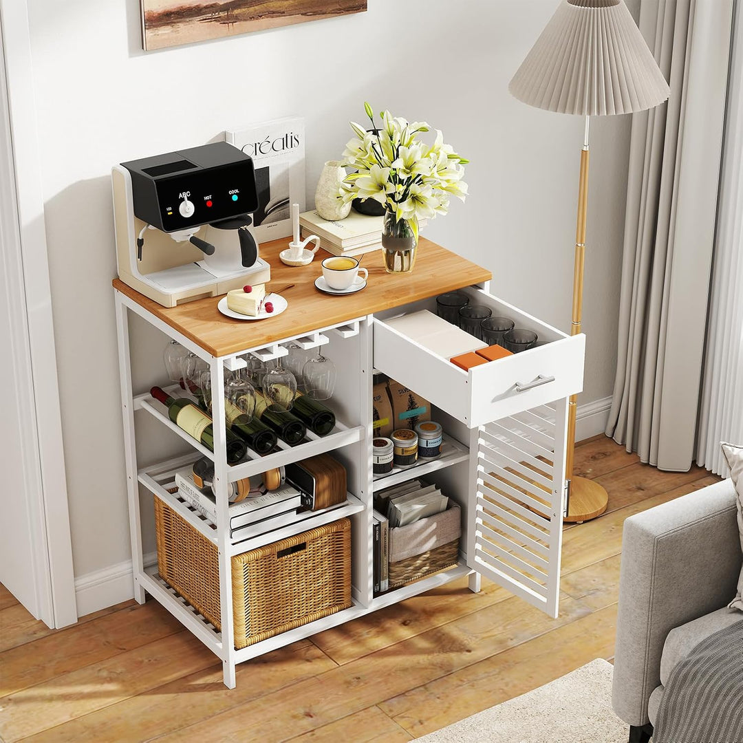 Giantex Kitchen Island with Storage Cabinet