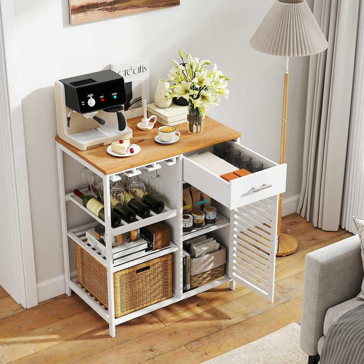Giantex Kitchen Island with Storage Cabinet