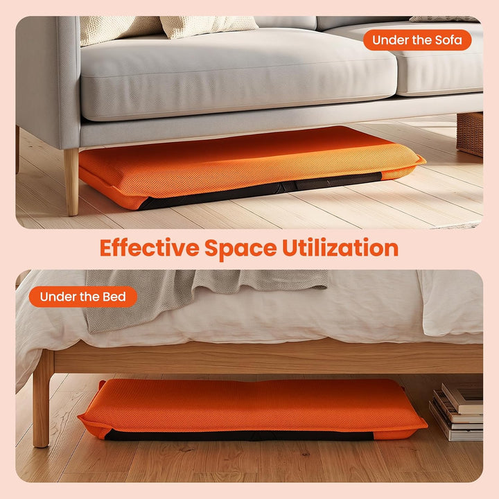 GIANTEX Adjustable Mesh Floor Sofa Chair &amp; 6-Position Multiangle Padded Floor Chair