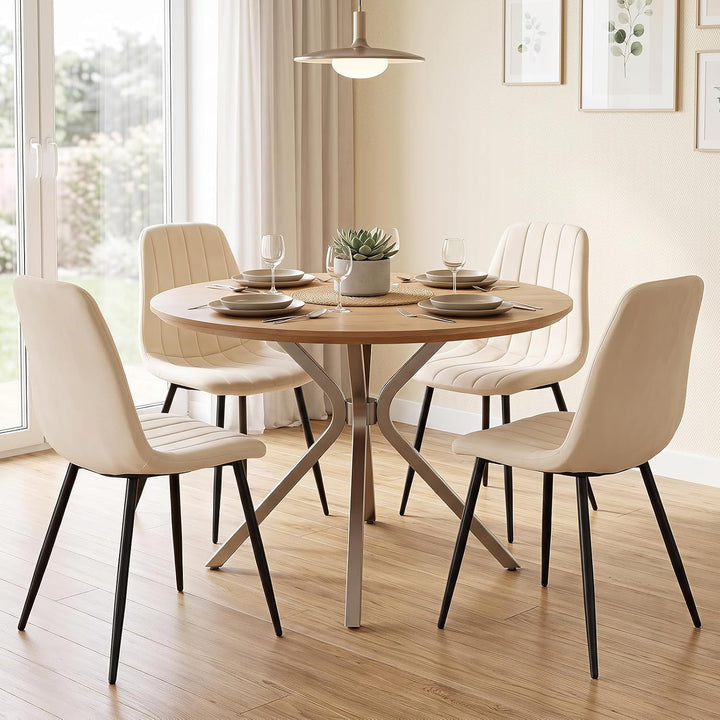GIANTEX Upholstered Dining Chairs Set of 4