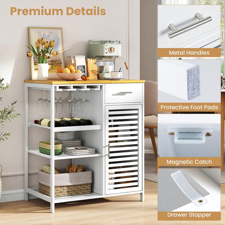 Giantex Kitchen Island with Storage Cabinet