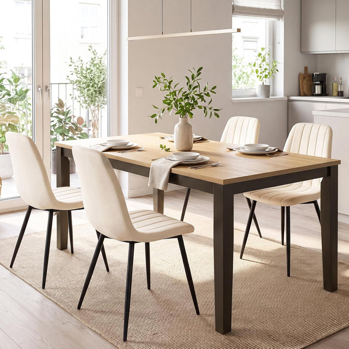 GIANTEX Upholstered Dining Chairs Set of 4