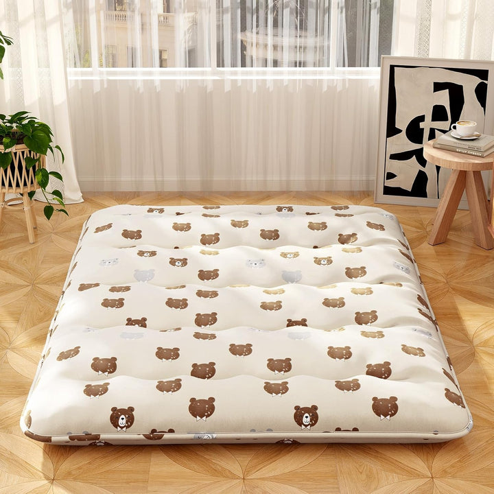 Giantex Japanese Floor Mattress, 4 Inch Futon Mattress with Washable Cover &amp; Storage Bag