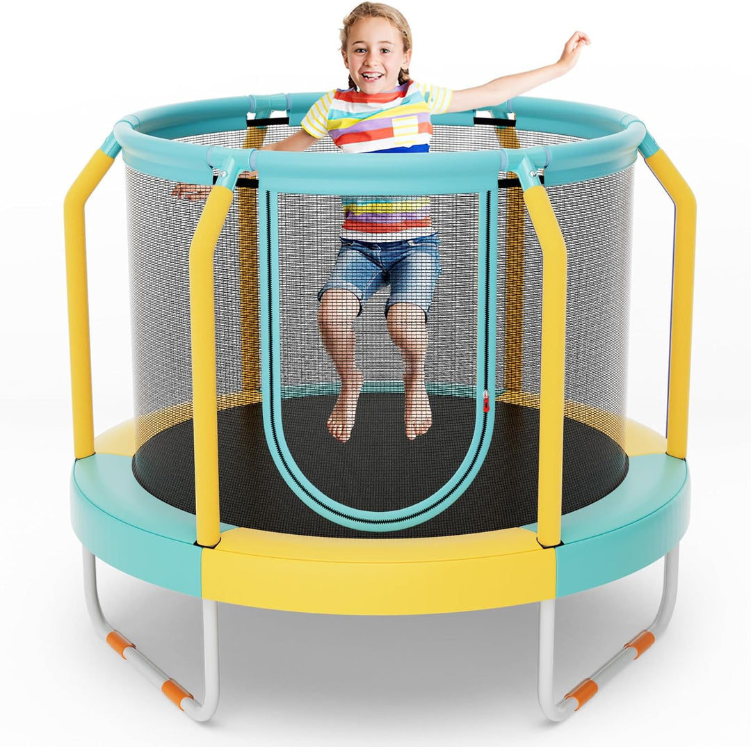 Giantex 48" Trampoline for Kids, Toddler Trampoline with Safety Enclosure Net, Max Load 265 Lbs