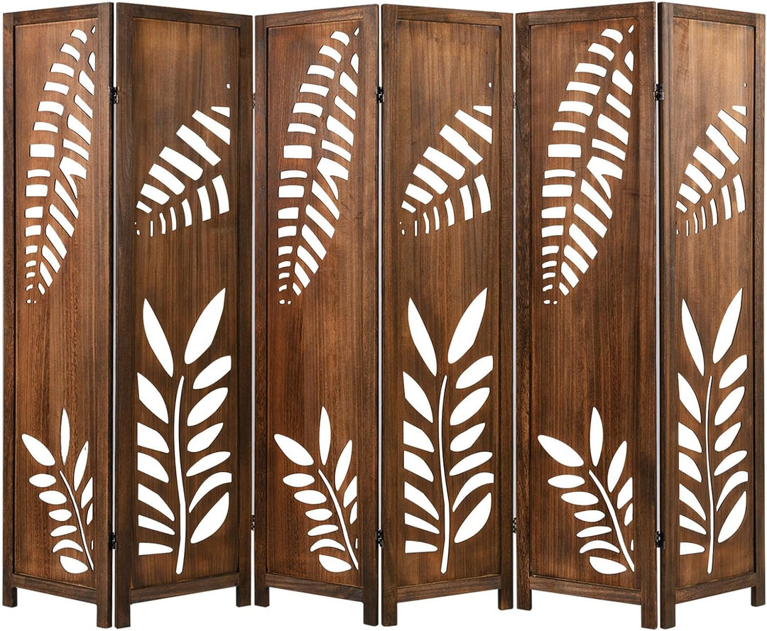 Giantex Room Divider 5.6 FT Folding Partition Stand with Double Action Metal Hinges