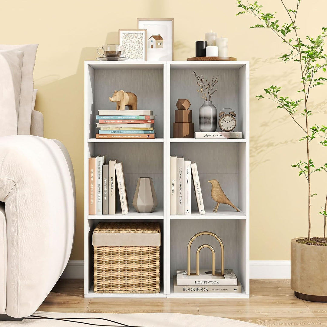 Giantex 3-Cube Modern Bookcase, Vertical or Horizontal