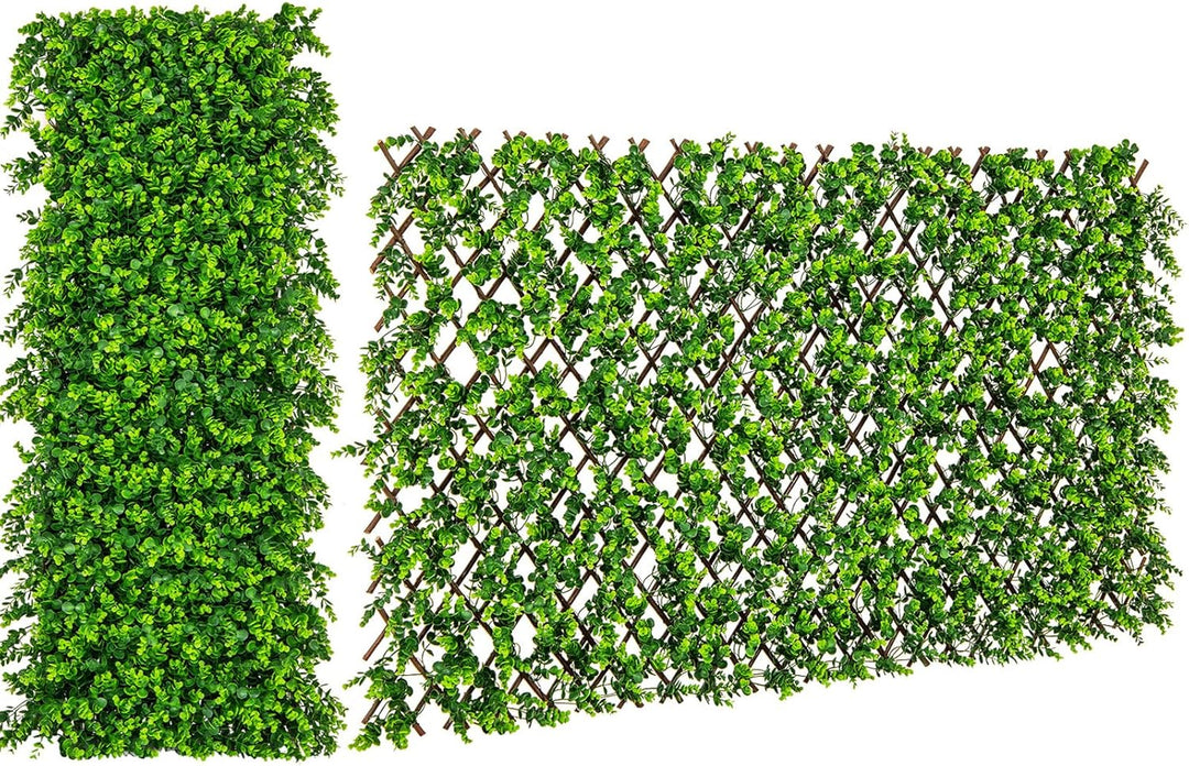 Giantex Expandable Fence Privacy Screen - Decorative Faux Fencing Panel for Balcony