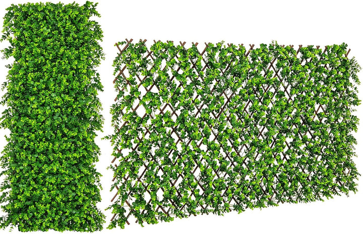 Giantex Expandable Fence Privacy Screen - Decorative Faux Fencing Panel for Balcony