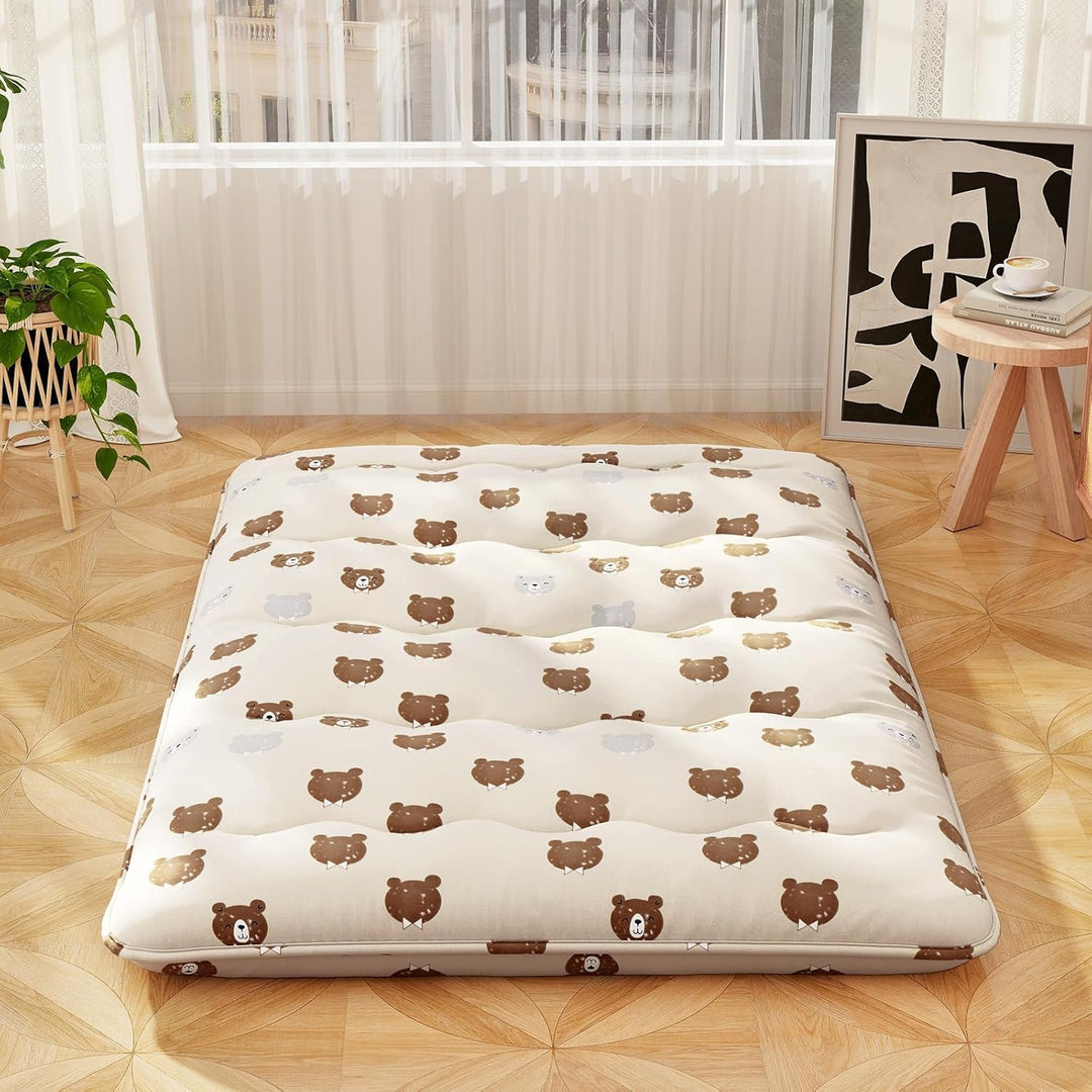 Giantex Japanese Floor Mattress, 4 Inch Futon Mattress with Washable Cover &amp; Storage Bag