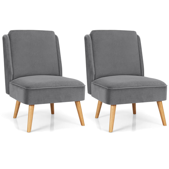 Giantex Comfy Single Sofa Chair w/Rubber Wood Legs