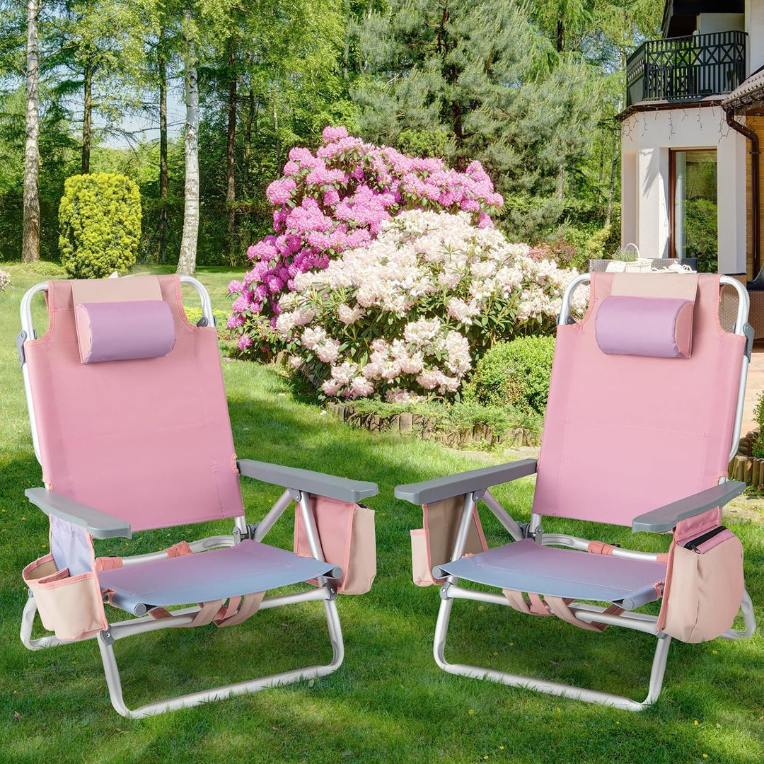 Giantex Beach Chair 2-Pack Sling Camping Chair