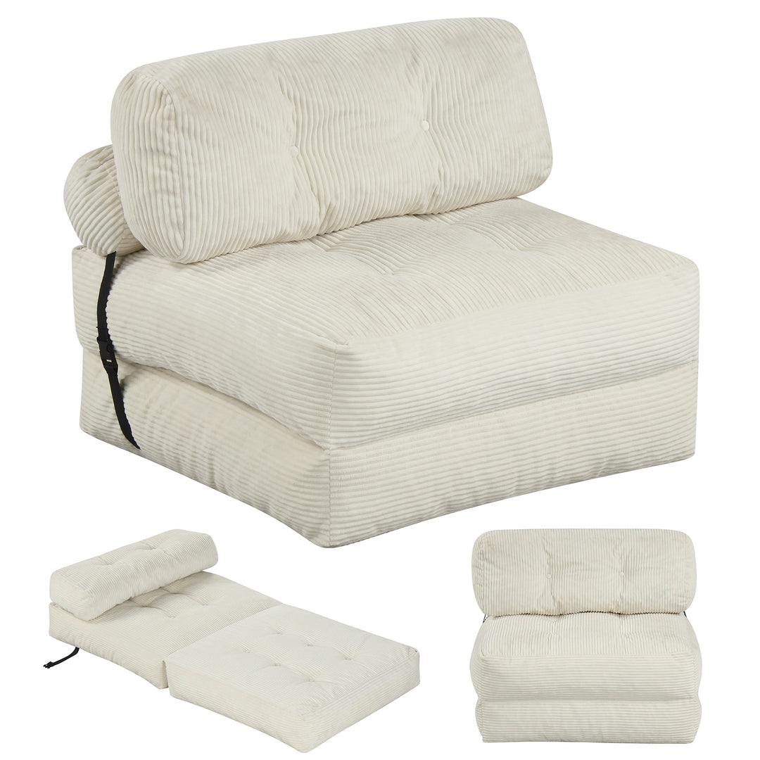 Folding Sofa Bed, Convertible Sleeper Chair with Pillow