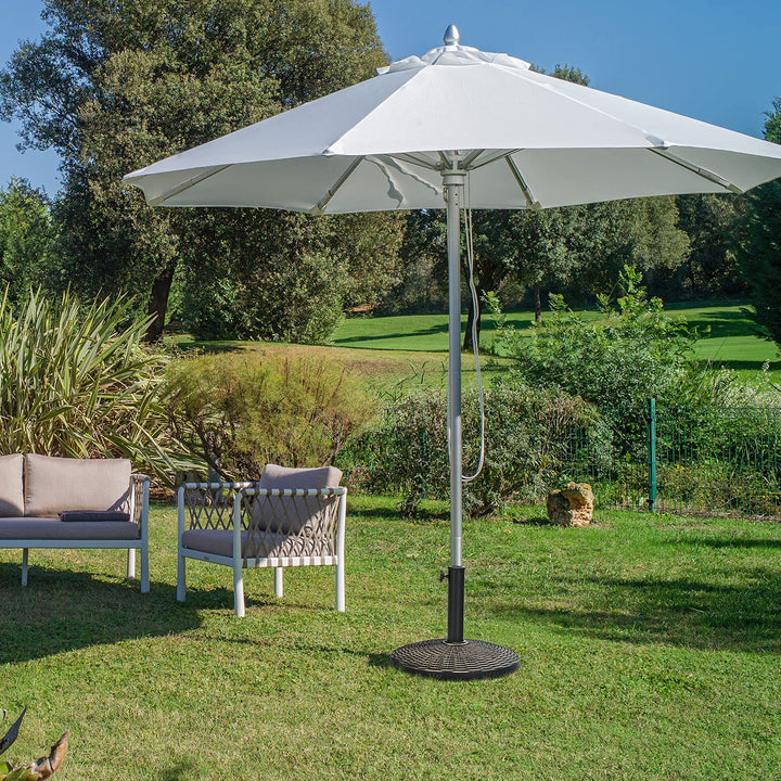 22 LBS Patio Umbrella Base, 18 Inch Round Outdoor Umbrella Stand