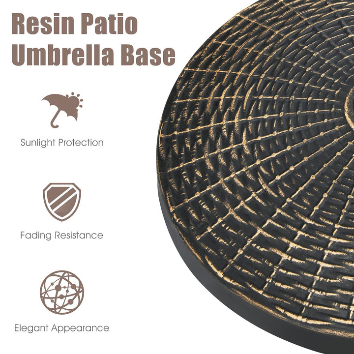 22 LBS Patio Umbrella Base, 18 Inch Round Outdoor Umbrella Stand