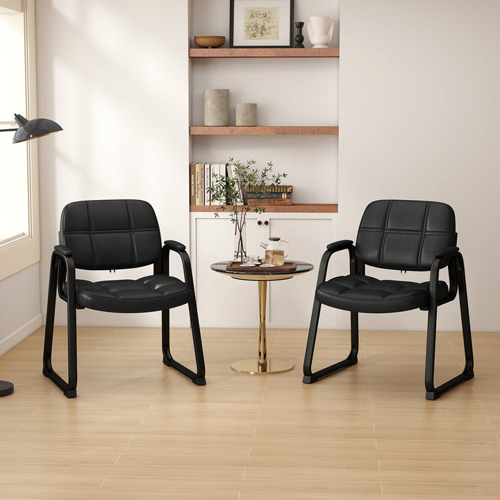 Giantex Set of 2/4/6/8/10/12 Guest Chair, Ergonomic Reception Chair