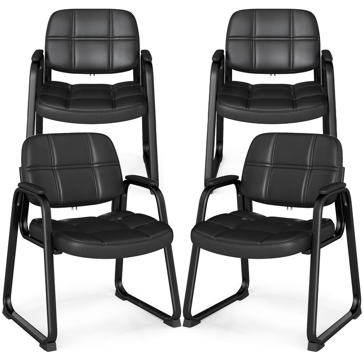 Giantex Set of 2/4/6/8/10/12 Guest Chair, Ergonomic Reception Chair