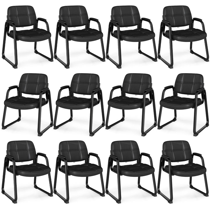 Giantex Set of 2/4/6/8/10/12 Guest Chair, Ergonomic Reception Chair