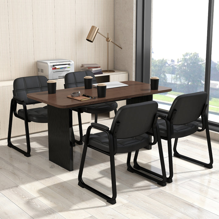 Giantex Set of 2/4/6/8/10/12 Guest Chair, Ergonomic Reception Chair