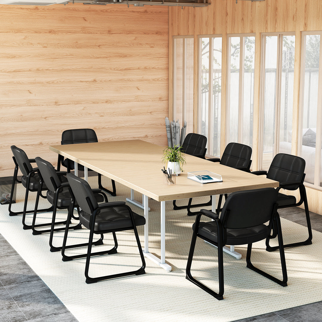 Giantex Set of 2/4/6/8/10/12 Guest Chair, Ergonomic Reception Chair