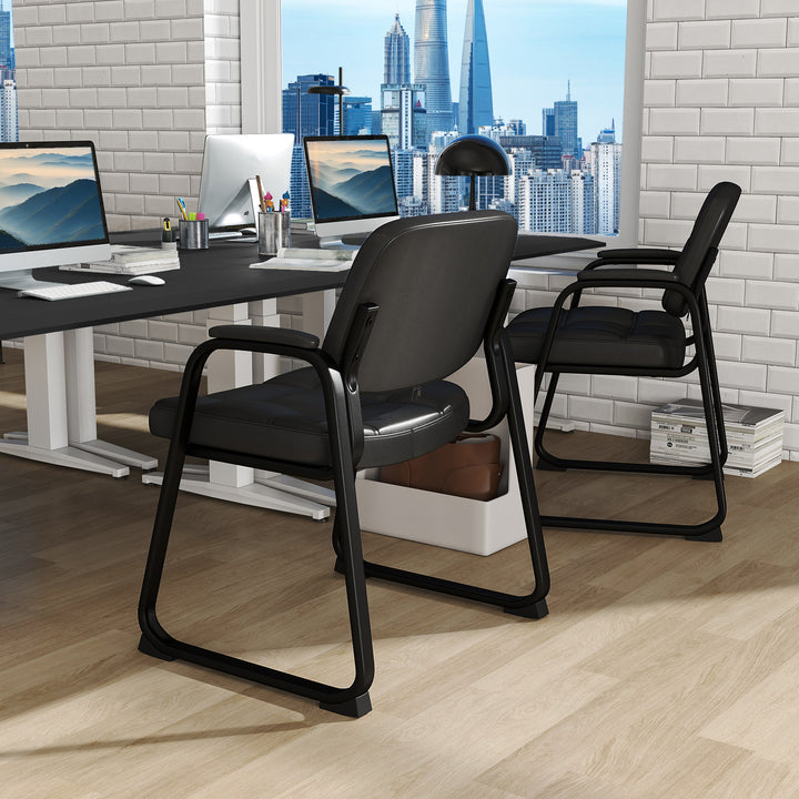 Giantex Set of 2/4/6/8/10/12 Guest Chair, Ergonomic Reception Chair