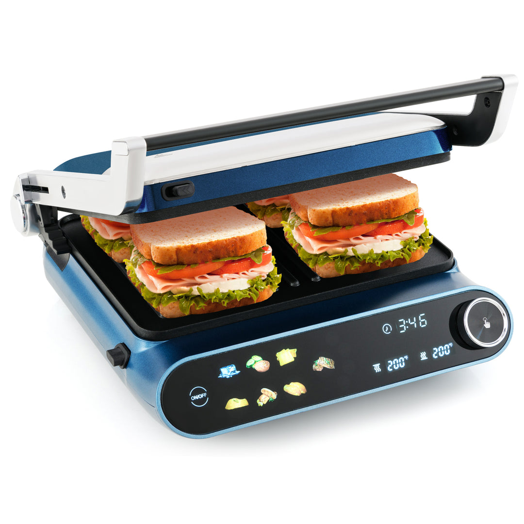 Giantex Panini Press Sandwich Maker, Electric Indoor Grill with 2 Removable &amp; Dishwasher Safe Non-Stick Plates