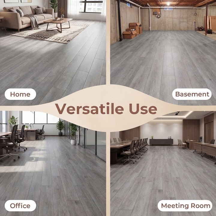 Giantex 24/48-Pack Vinyl Flooring Planks 36" x 6", 36/72 Sq.Ft