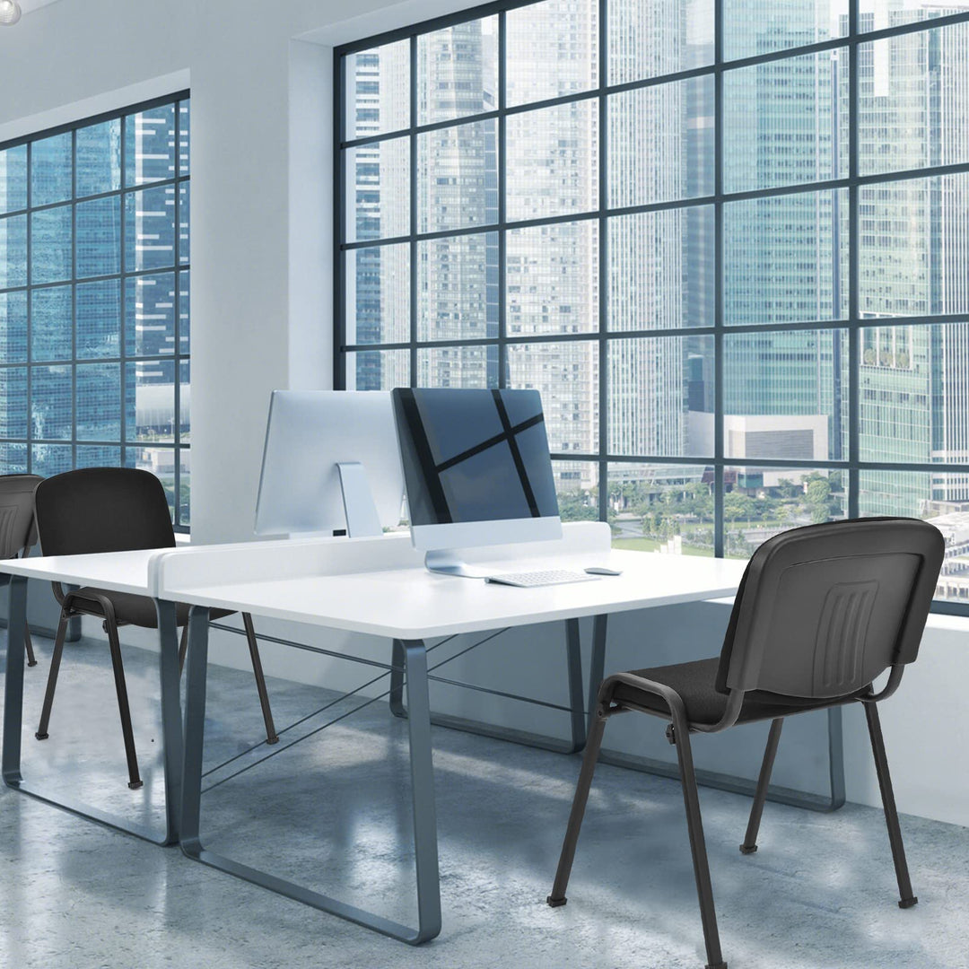 Giantex Conference Chairs with Ergonomic Upholstered Seat &amp; Protective Foot Pad – Chair Set (2 / 4 / 5 / 6 / 8 / 10 / 15 Pack Options)