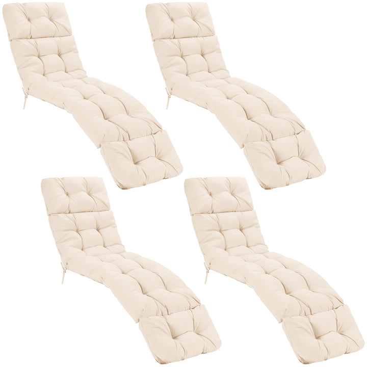 Giantex Set of 1/2/4 Lounge Chair Cushion(73X22X4 Inch)