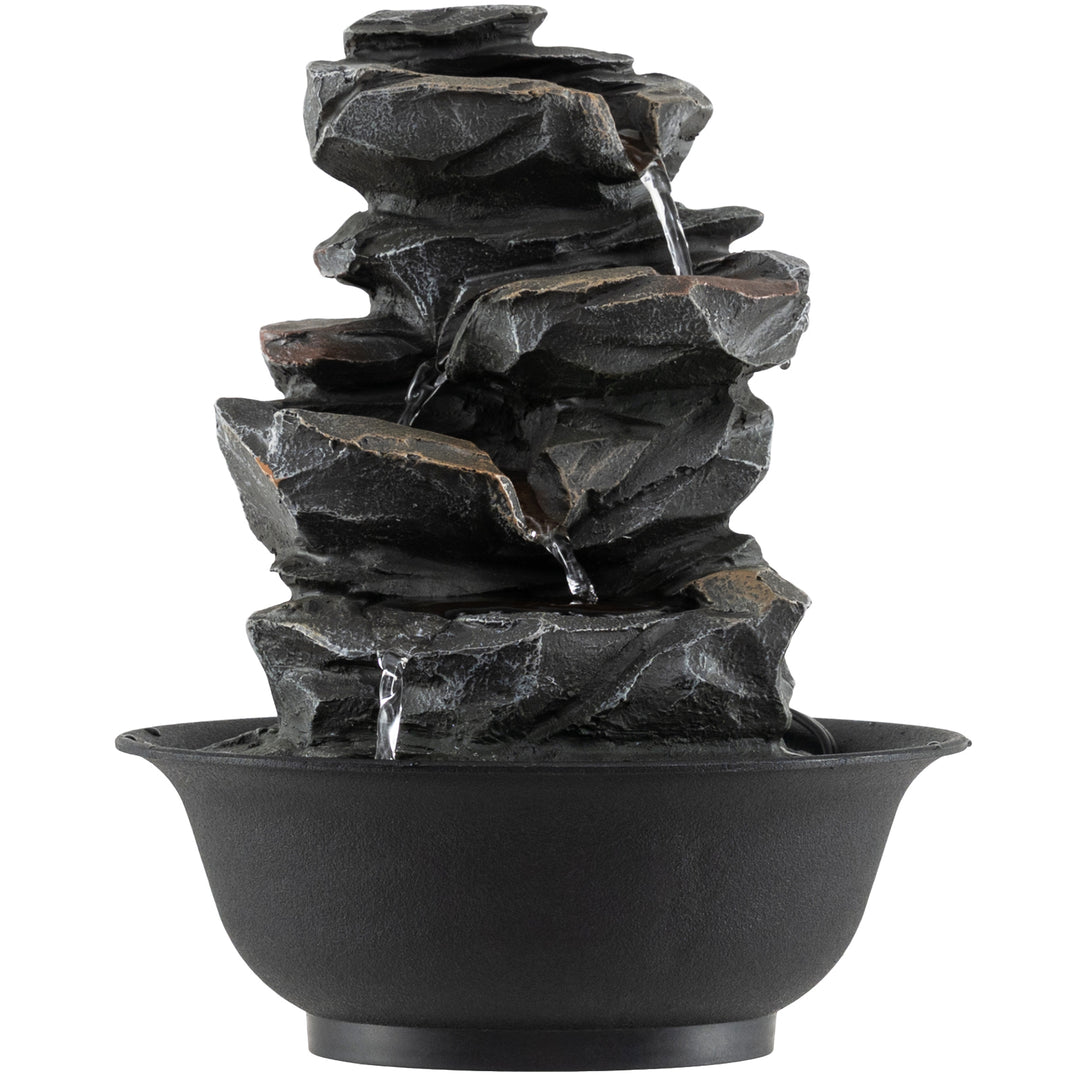 Giantex Tabletop Water Fountain with LED Lights
