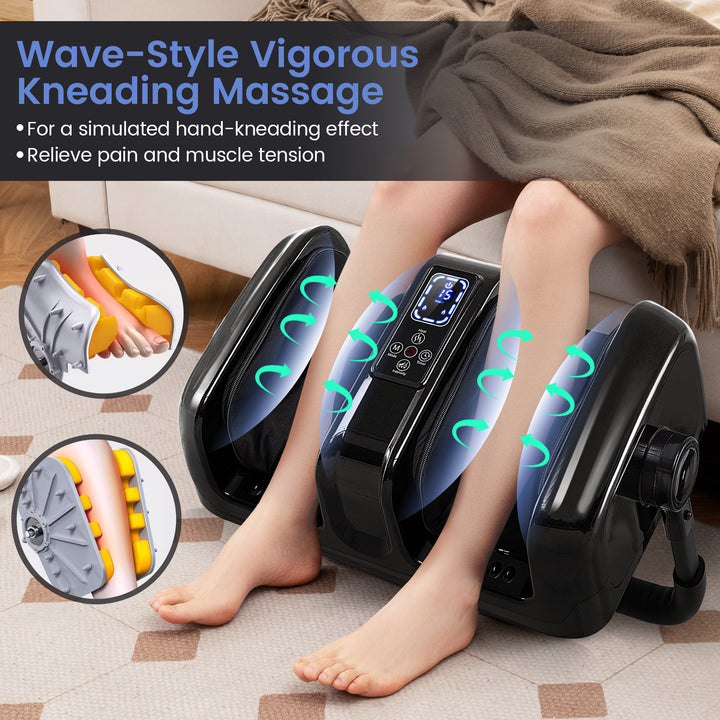 Giantex Electric Foot Massager with Heat, 3 Massage Modes &amp; Speed, Timer, 3 Intensity, Washable Cover