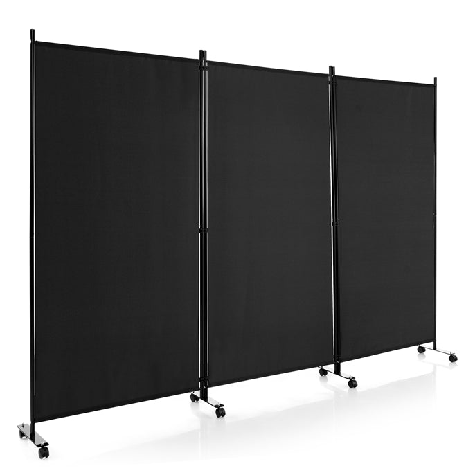 Giantex 3 Panel Room Divider with Wheels, 103&