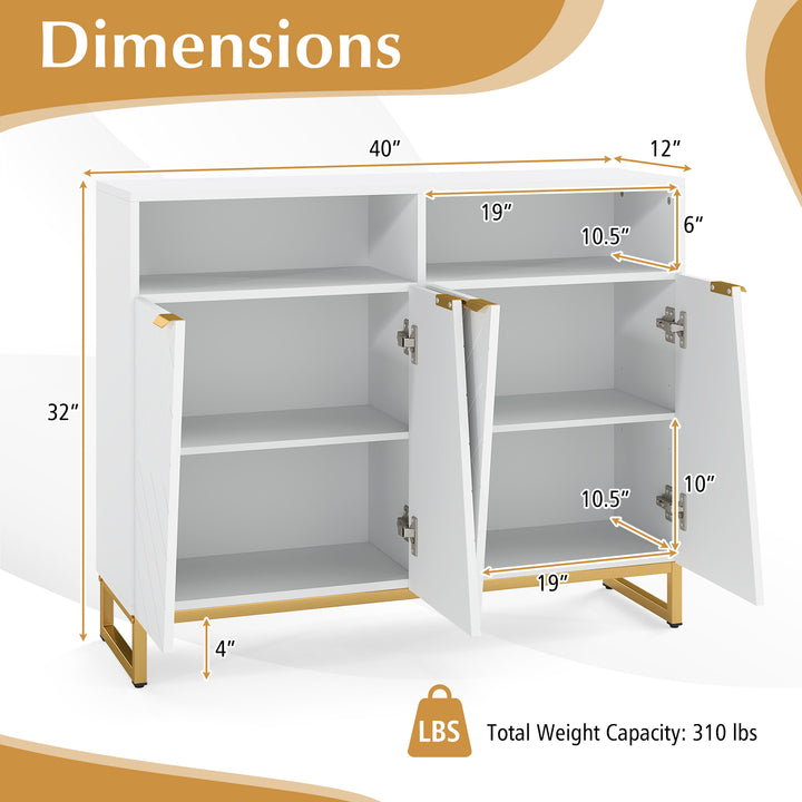 Giantex Buffet Cabinet with Storage 40" Large Kitchen Sideboard