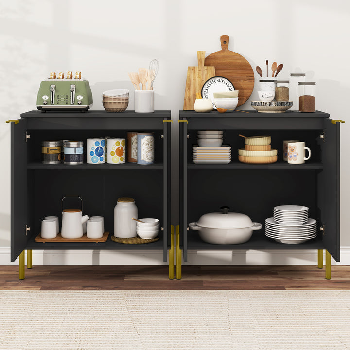 Giantex Buffet Cabinet with Storage, 2-Door Kitchen Sideboard with Storage Cabinet