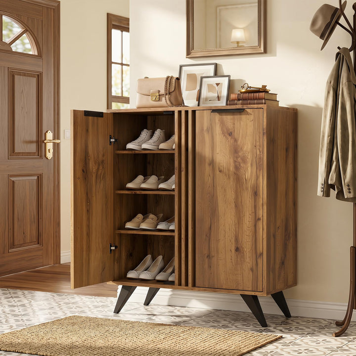 Giantex Shoe Storage Cabinet with 2 Doors