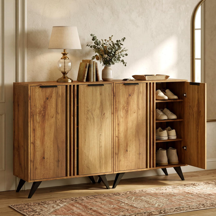 Giantex Shoe Storage Cabinet with 2 Doors