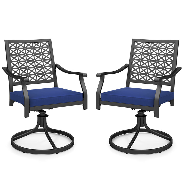 Giantex 2 or 4 Pack Swivel Outdoor Chairs, Patio Dining Rocking Chairs