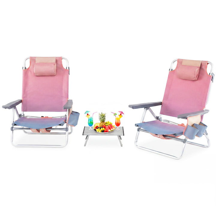 Giantex Beach Chair 2-Pack Sling Camping Chair