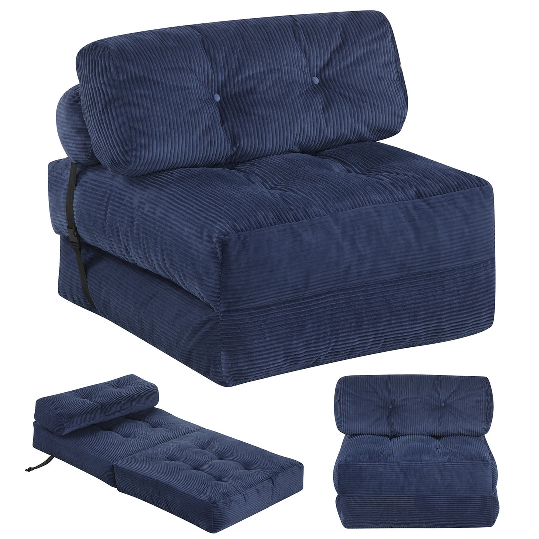 Folding Sofa Bed, Convertible Sleeper Chair with Pillow