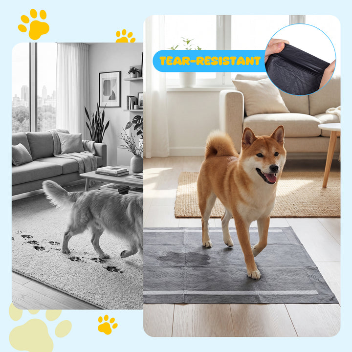 Giantex 150-Pack 36" x 24"/24" x 24" Charcoal Dog Pee Pads