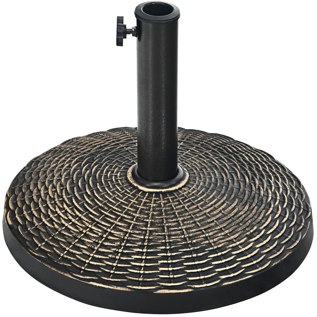 22 LBS Patio Umbrella Base, 18 Inch Round Outdoor Umbrella Stand