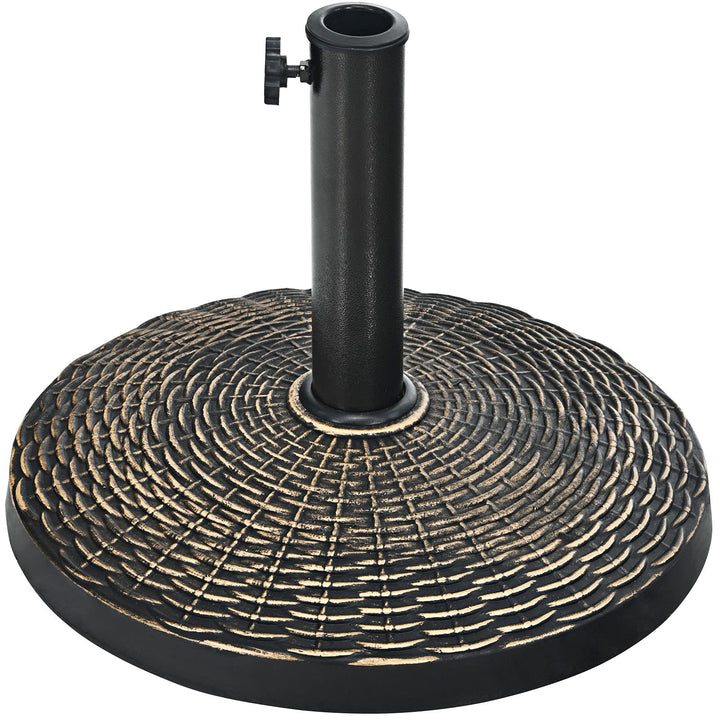22 LBS Patio Umbrella Base, 18 Inch Round Outdoor Umbrella Stand
