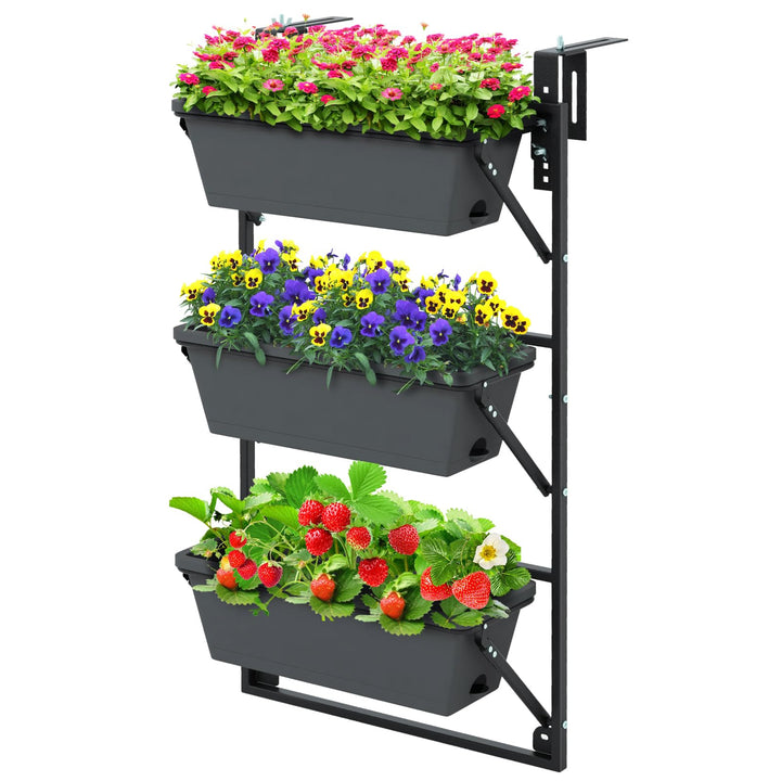 Giantex Vertical Raised Garden Bed, Hanging &amp; Wall-Mounted Planter Garden Boxes