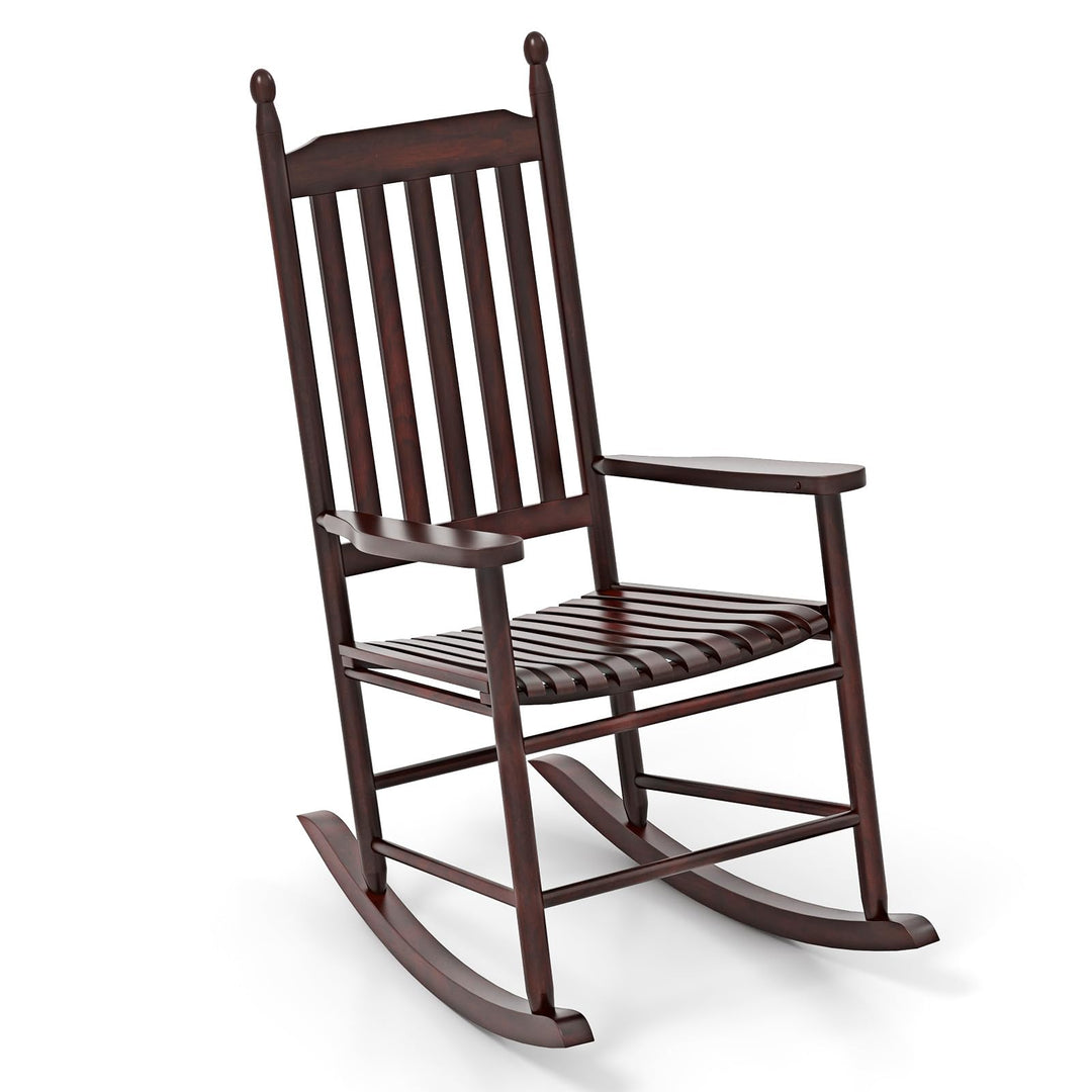 Giantex Outdoor Rocking Chair Set, All Weather Patio Rocker w/Solid Rocking Base &amp; High-Back
