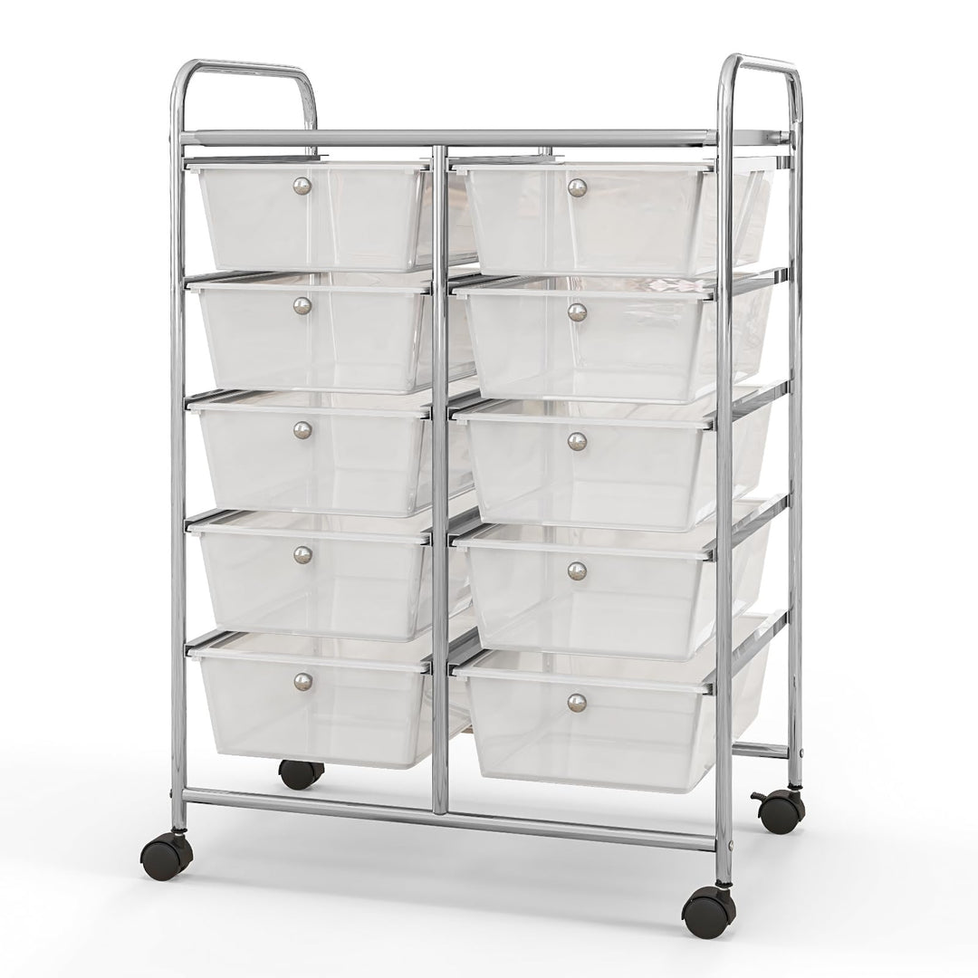 10 Drawers Rolling Cart, Classroom Organizers - Giantex