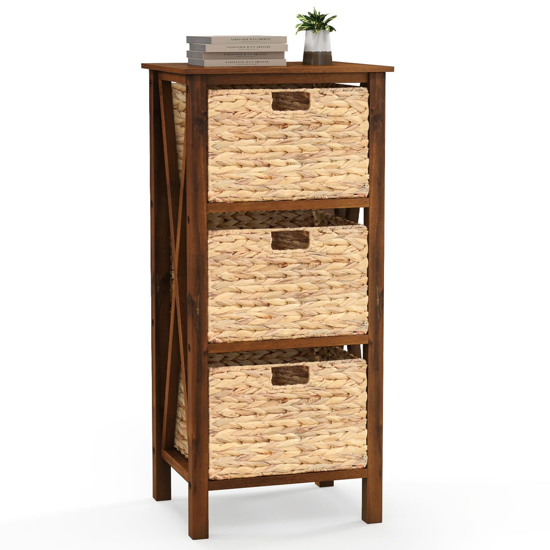 Giantex Wooden X-Design Side Table End Table