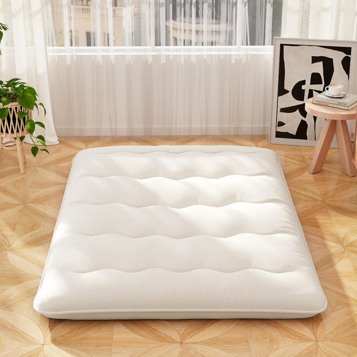 Giantex Japanese Floor Mattress, 4 Inch Futon Mattress with Washable Cover &amp; Storage Bag