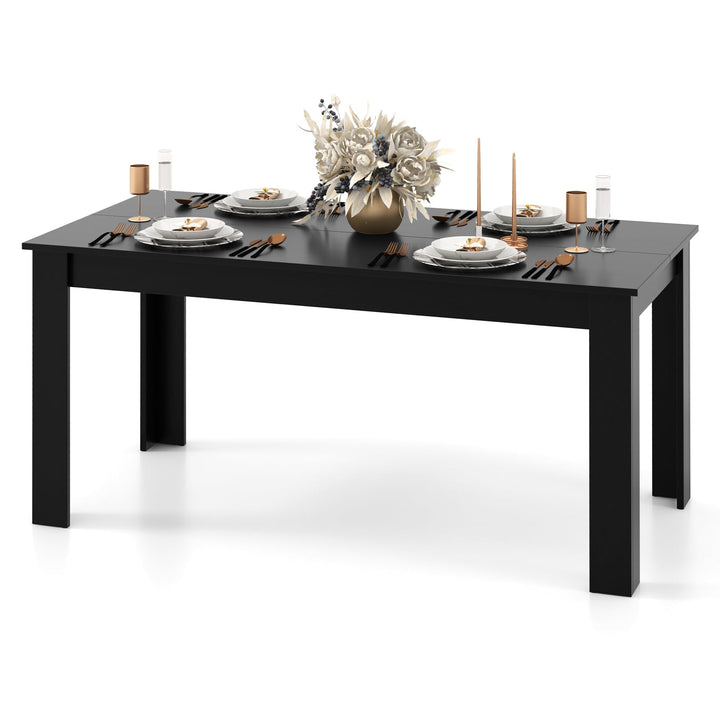 Giantex 63 Inch Rectangular Modern Dining Kitchen Table for 6 People