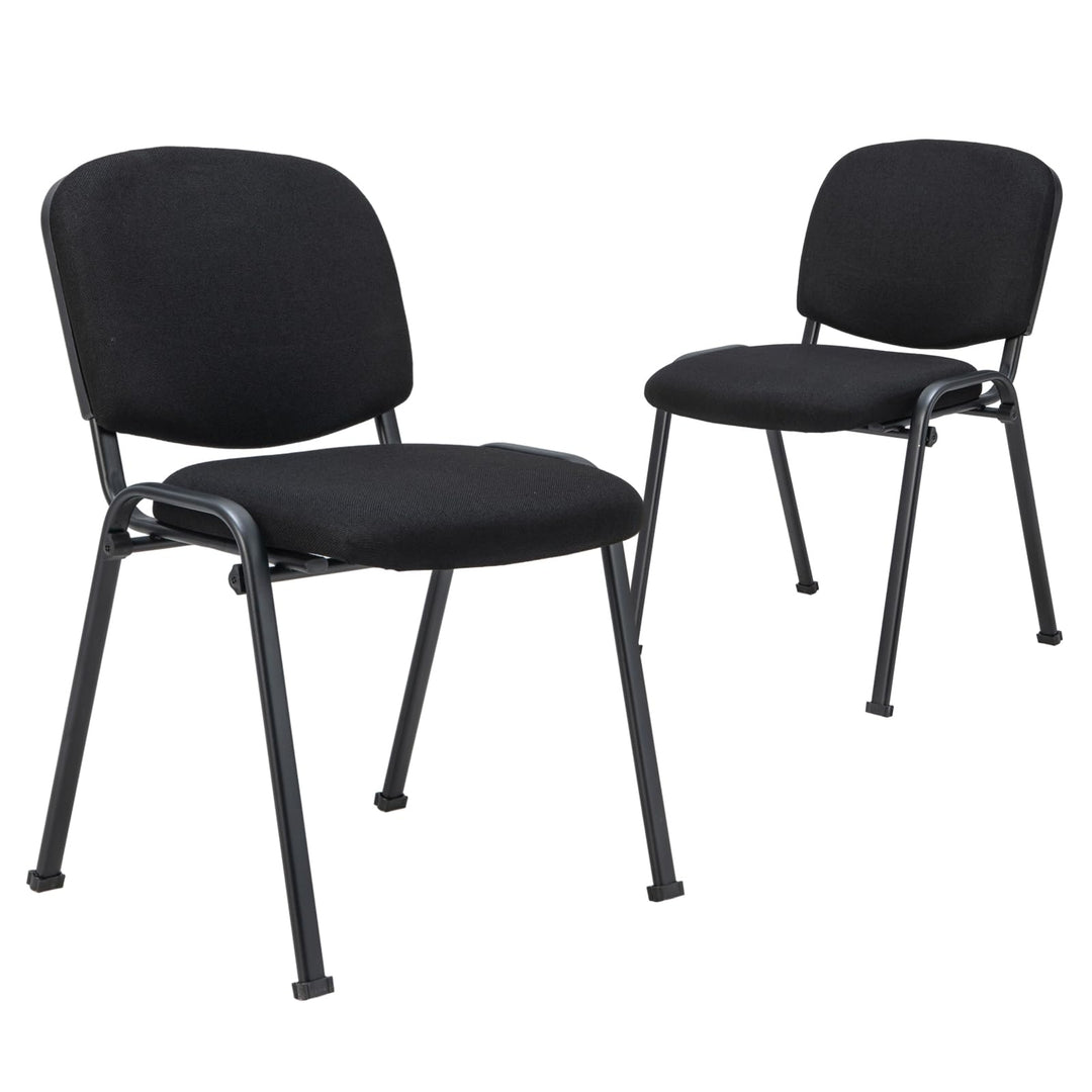 Giantex Stackable Conference Chairs with Metal Frame – Guest Chair Set (2-Pack / 4-Pack / 5-Pack / 6-Pack / 8-Pack / 10-Pack)